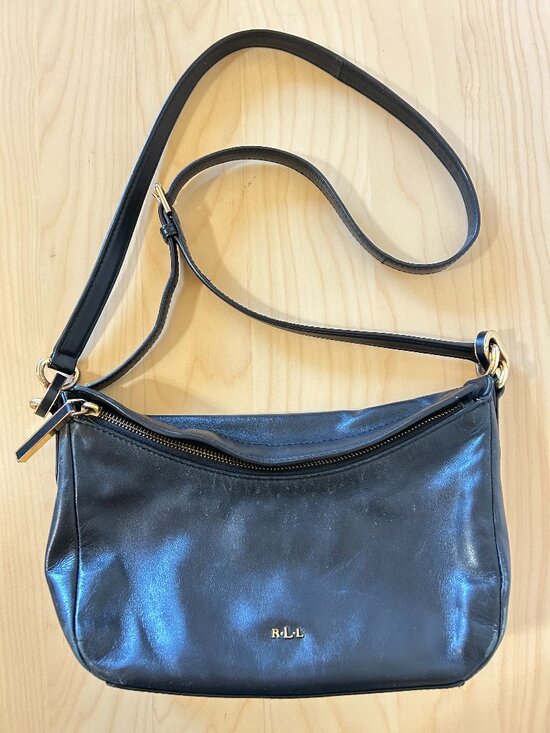 Lauren Ralph Lauren Handbags - Lauren | Ralph Lauren Leather Crossbody Purse Black